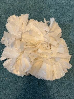 White and Black Cheerleading or Dance Poms